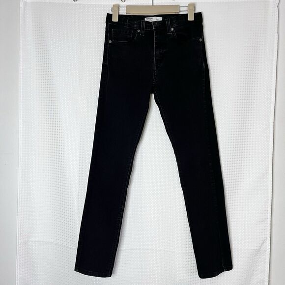 Levi’s Signature Gold Boys Size 16 Regular Black Jeans Skinny Slim Stretch Denim - Picture 1 of 7